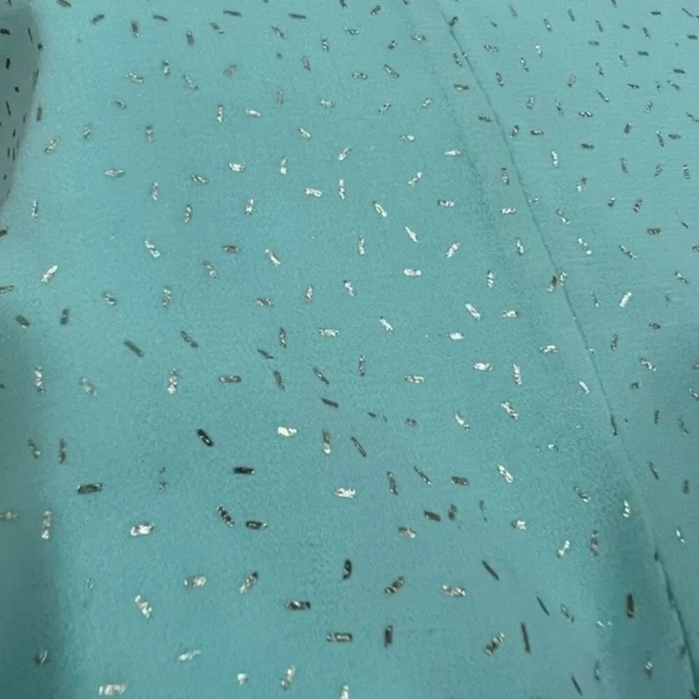 Francesca’s Aina Be chiffon dress with silver flecks size small - Image 6