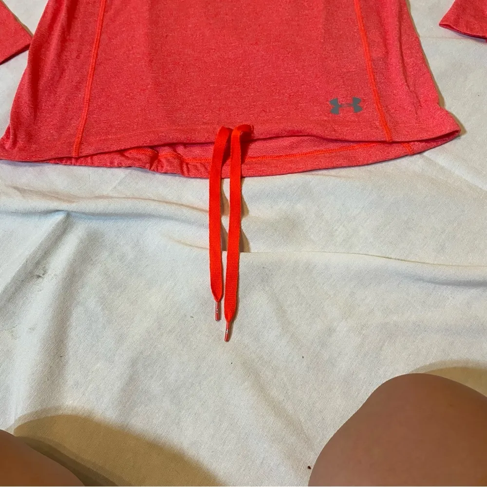 Under armor, pink running runner, run workout, exercise, hoodie - Image 4