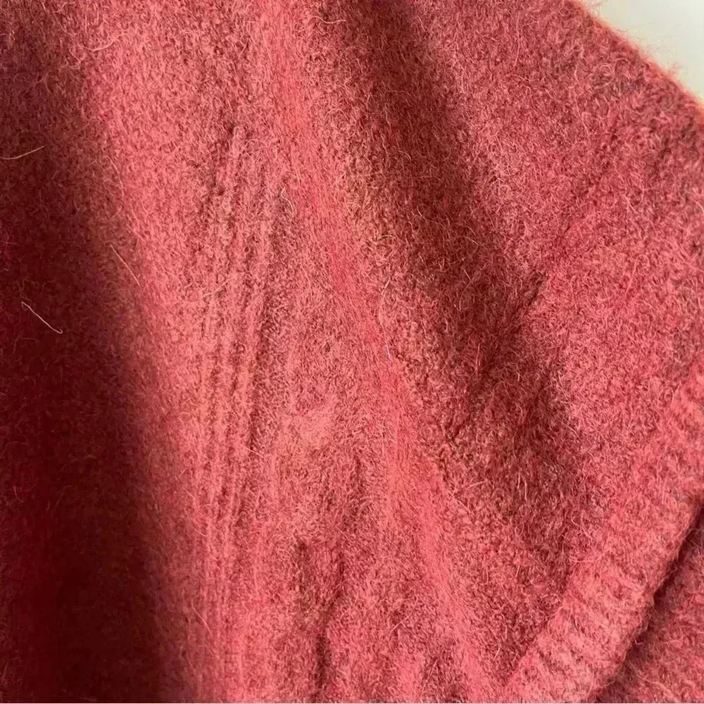 Madewell Plus Alpaca Wool Cable Havener Pullover Sweater Heather Auburn 3X NWT - Image 11