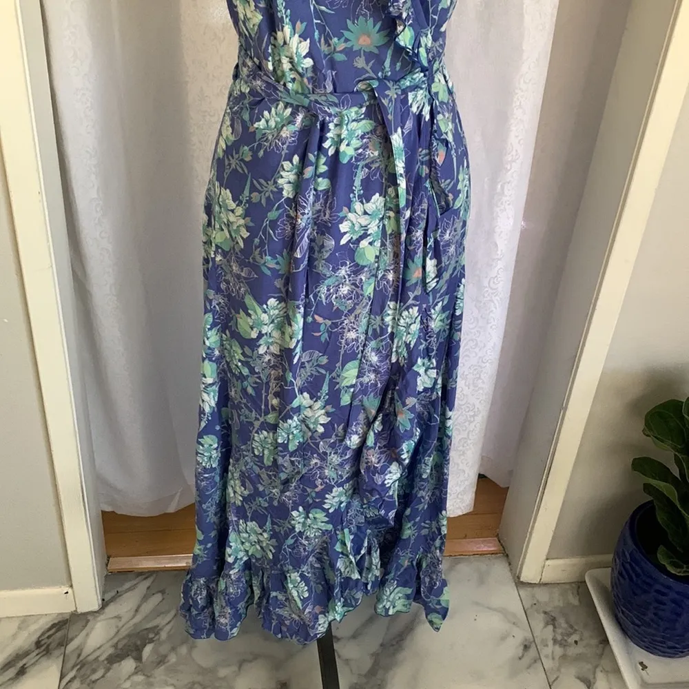 WALKER & WADE Wrap Dress with Ruffle Sz:M Size M - Image 3