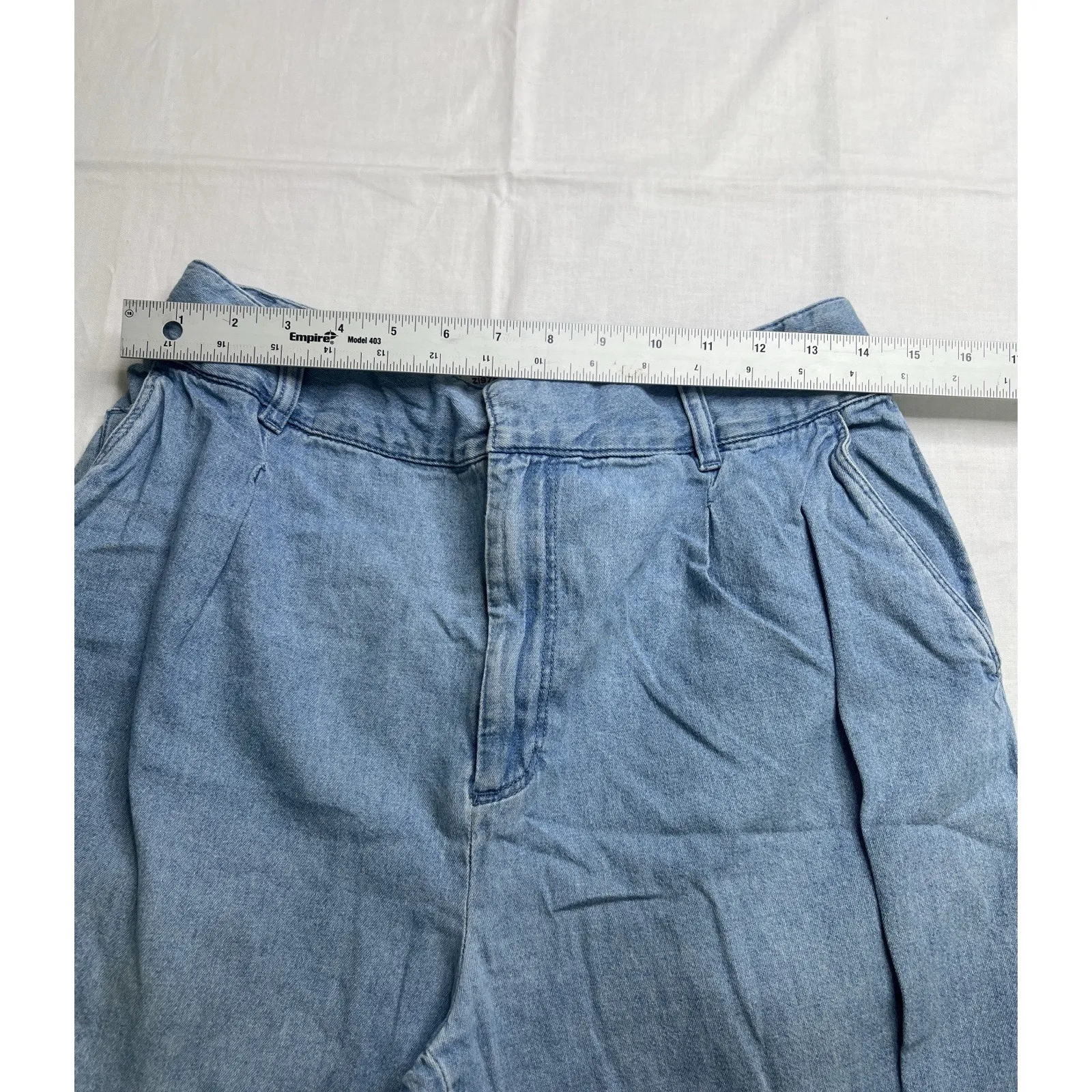 Zara Women's Basic Denim Jeans Blue Women's Size L - Image 5