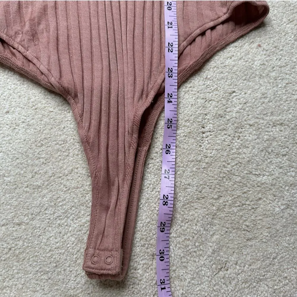 Vince : Neutral Ribbed Bodysuit - Image 8