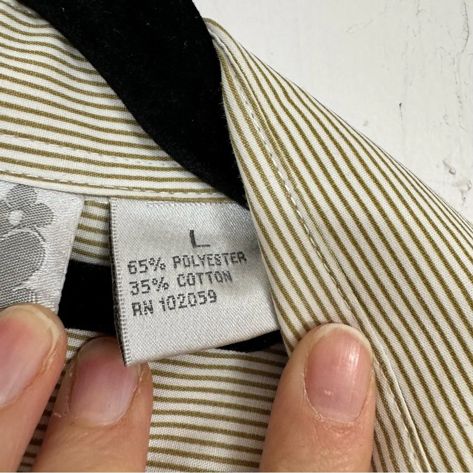 Vintage Hana Striped Giraffe Rhinestone Button Down Shirt Womens L Quirky Zoo Green Size L - Image 6