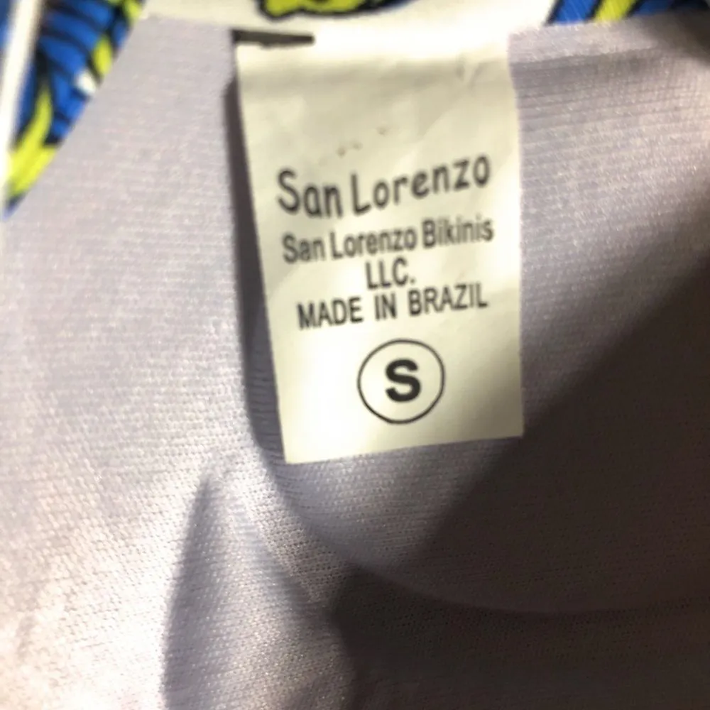 San Lorenzo‎ Bikini Top nwt Green - Image 7