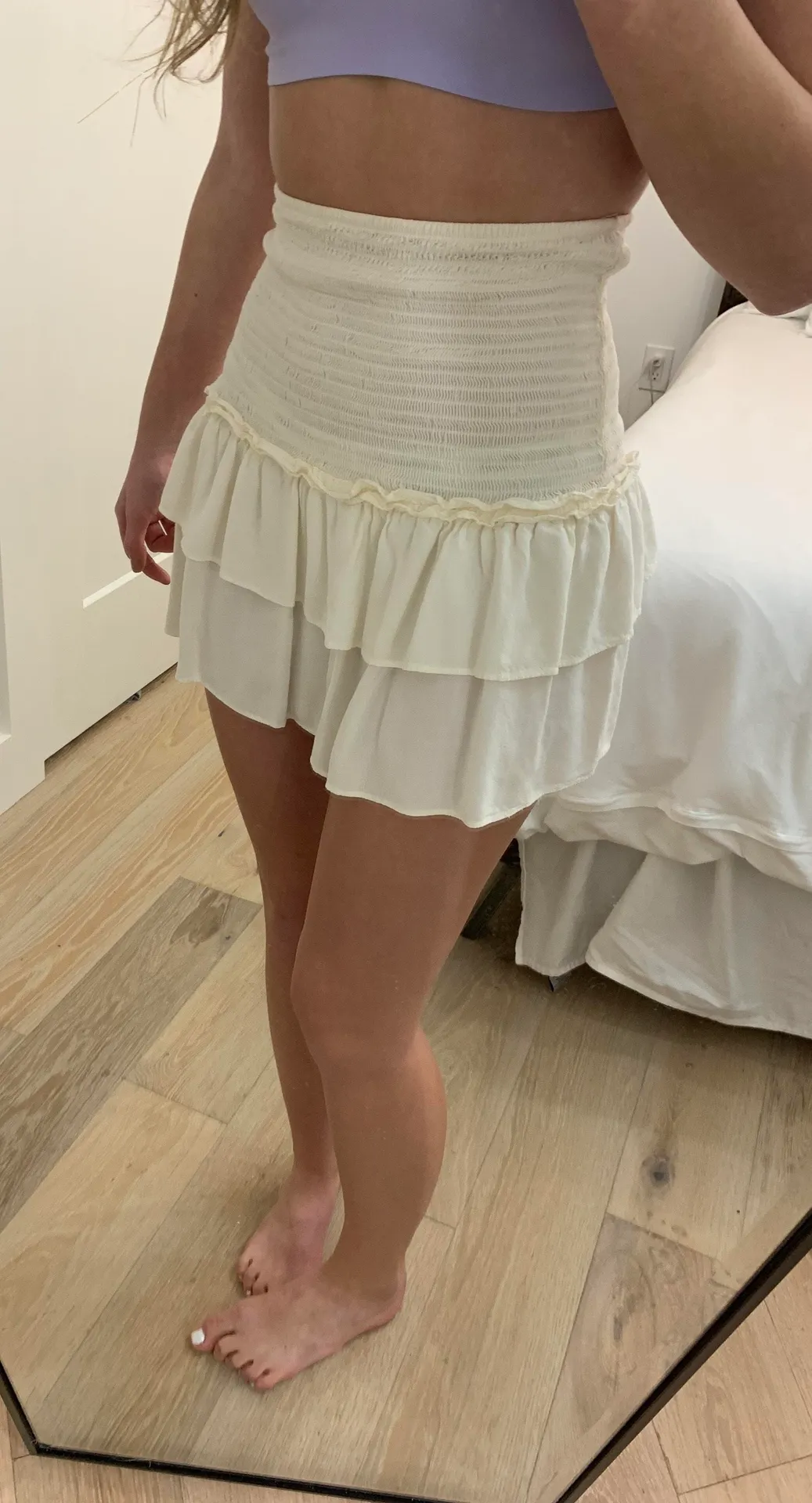 Forever 21 Shirred Waist Ruffle Skirt - Image 2