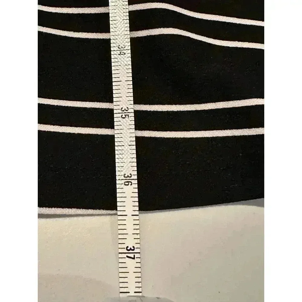 Hutch Eleanor Midi Short Sleeve Black/White Dress Size Small Black - Image 5
