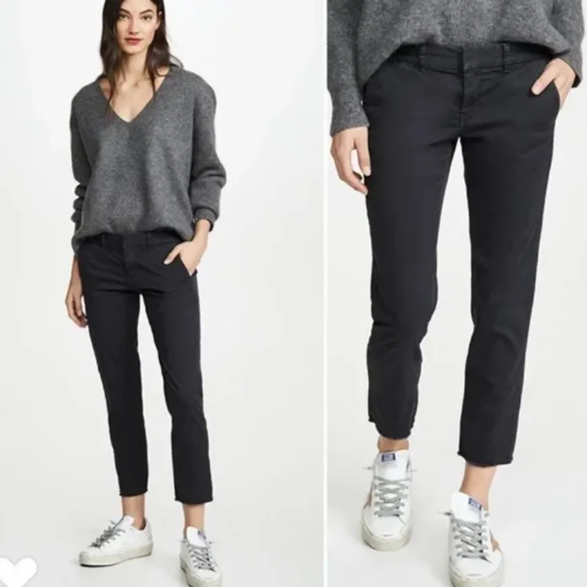 Nili Lotan East Hampton Crop Pants in Black US‎ 0 Dark Casual Trousers Office - Image 2