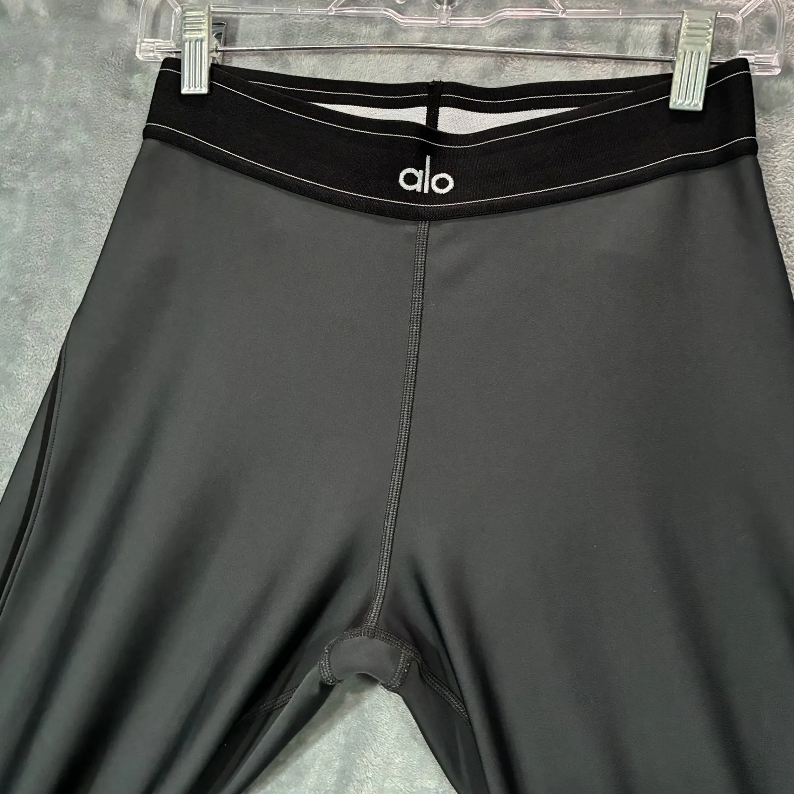 EUC Alo Yoga Airlift High-Waist Suit Up Legging Anthracite Athletic Women's L - Image 5