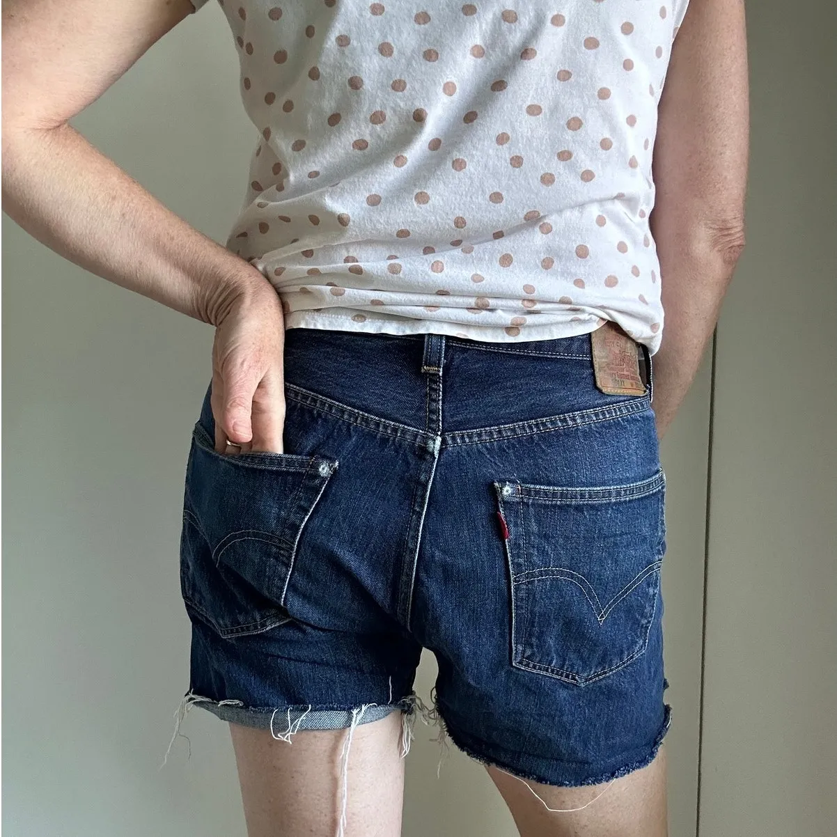 Levi's Vintage 501 XX Denim Cut Off Shorts Size 30" Selvage Big E ReSummer - Image 3