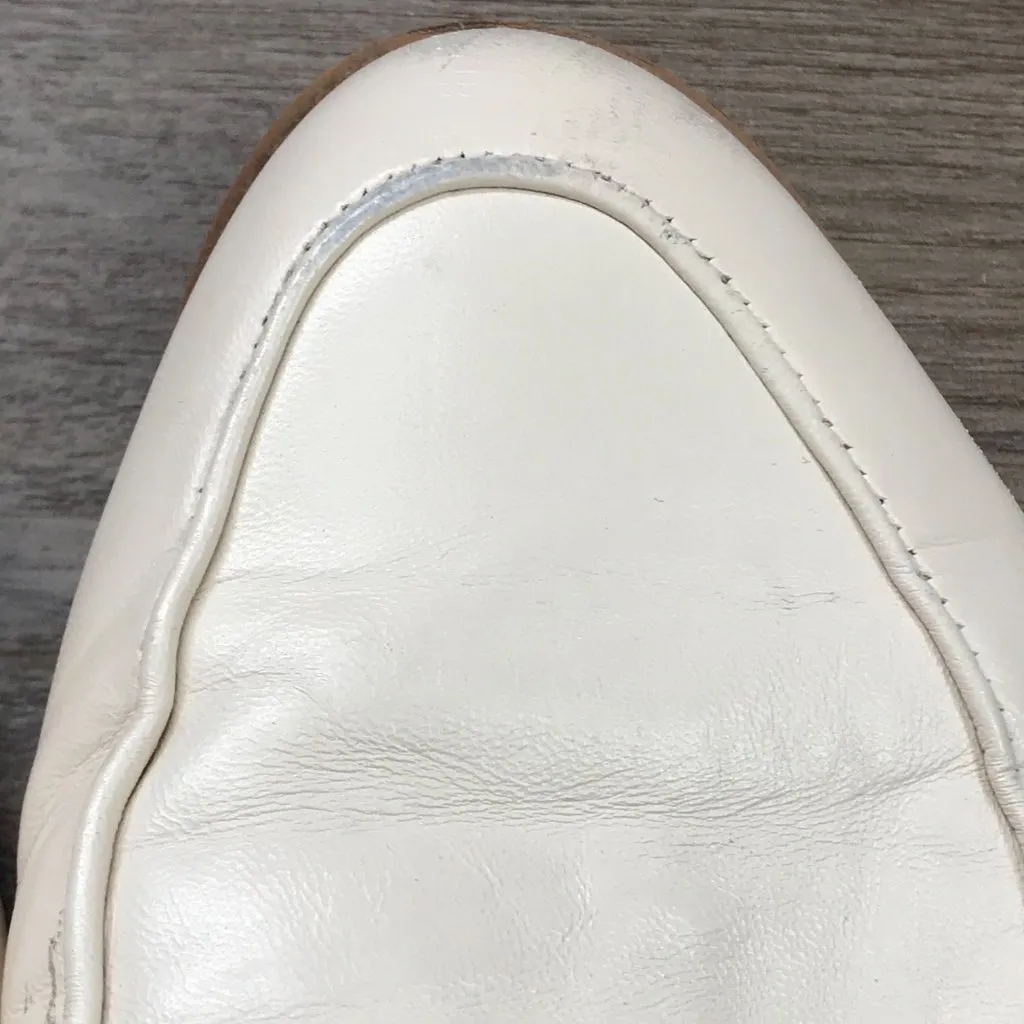 Franco Sarto Hudley Leather‎ Loafers Women's Size 9M EU 39 Comfort Neutral FLAW - Image 10