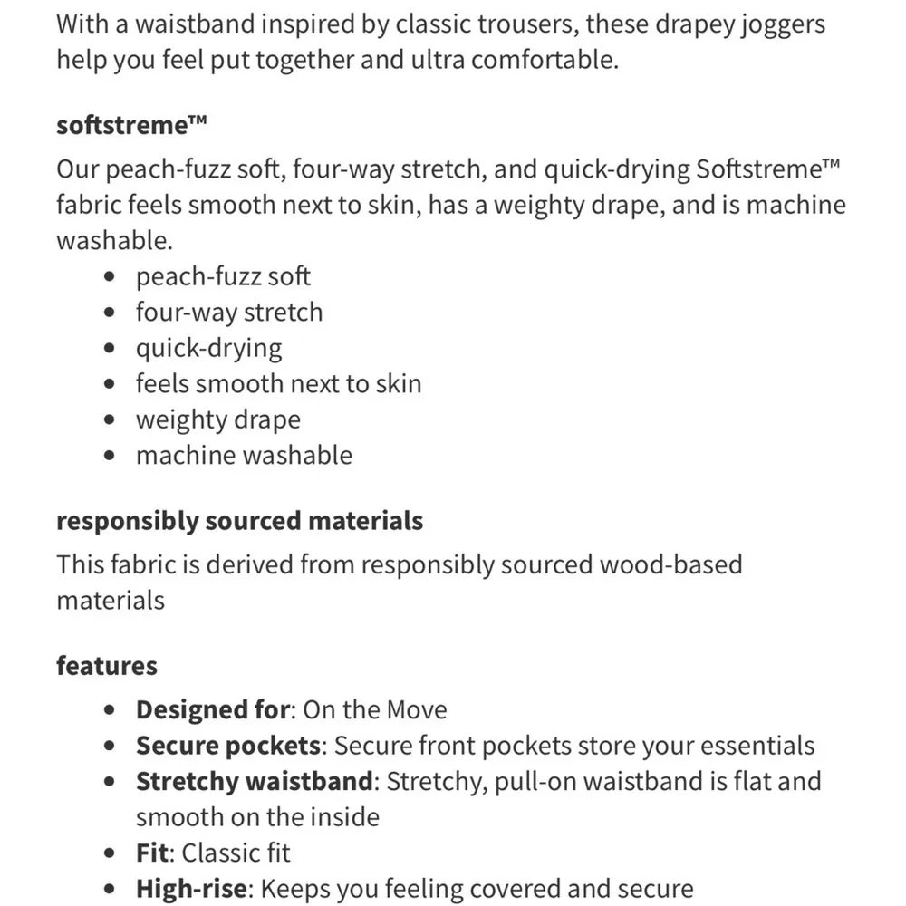 Lululemon Softstreme High Rise Relaxed Jogger Pant Bronze Green 12 Nwt - Image 4