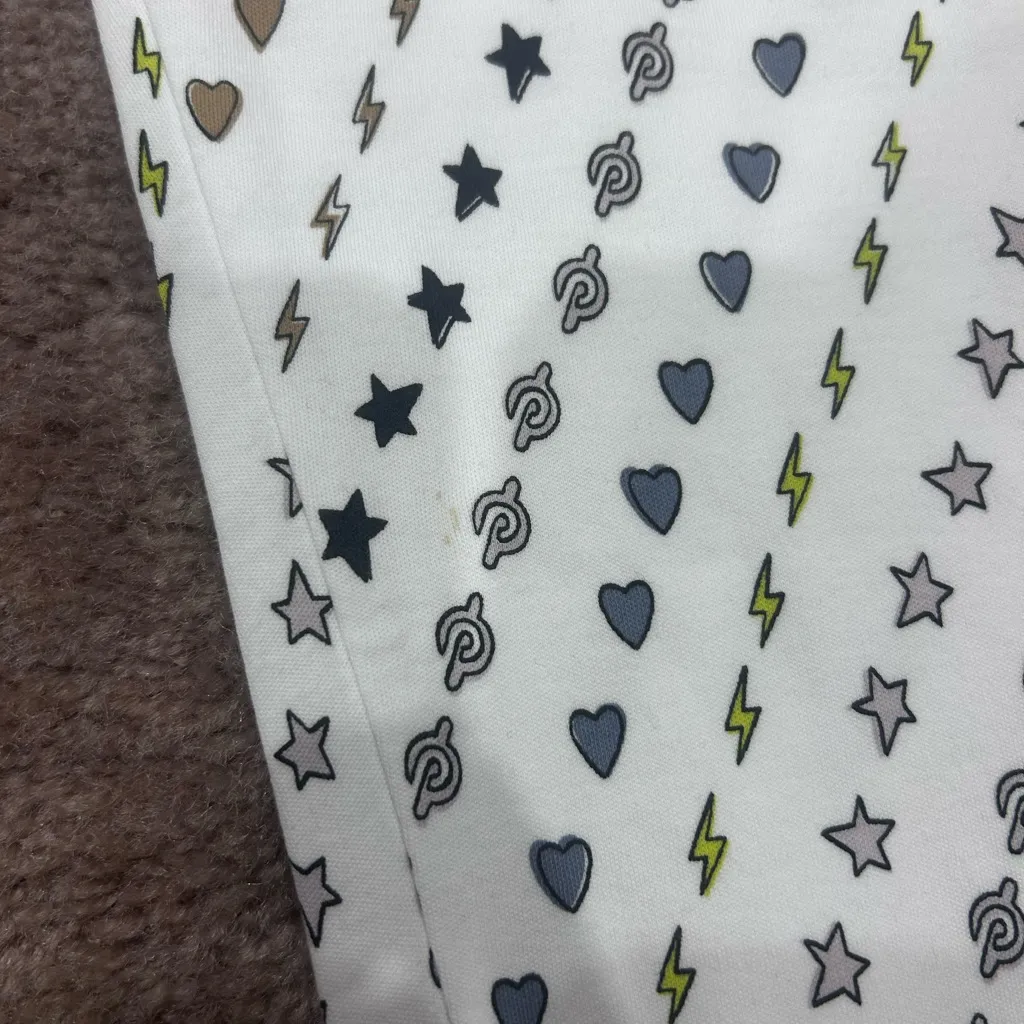 Roller Rabbit X Peleton Hearts and lightening Henley Pajamas 100% Cotton Small - Image 11