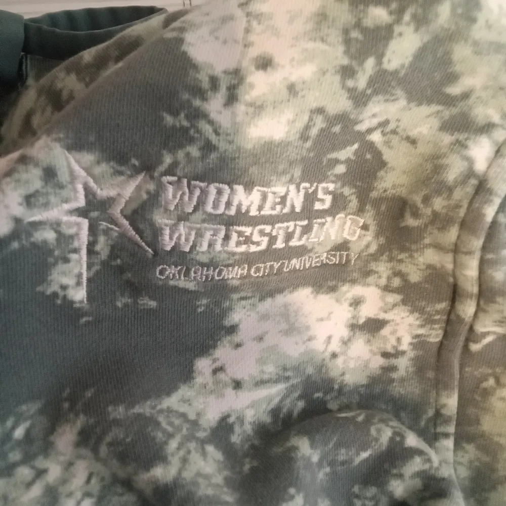 green tie dye elastic waistband athletic balloon legs women's 6 - Image 7