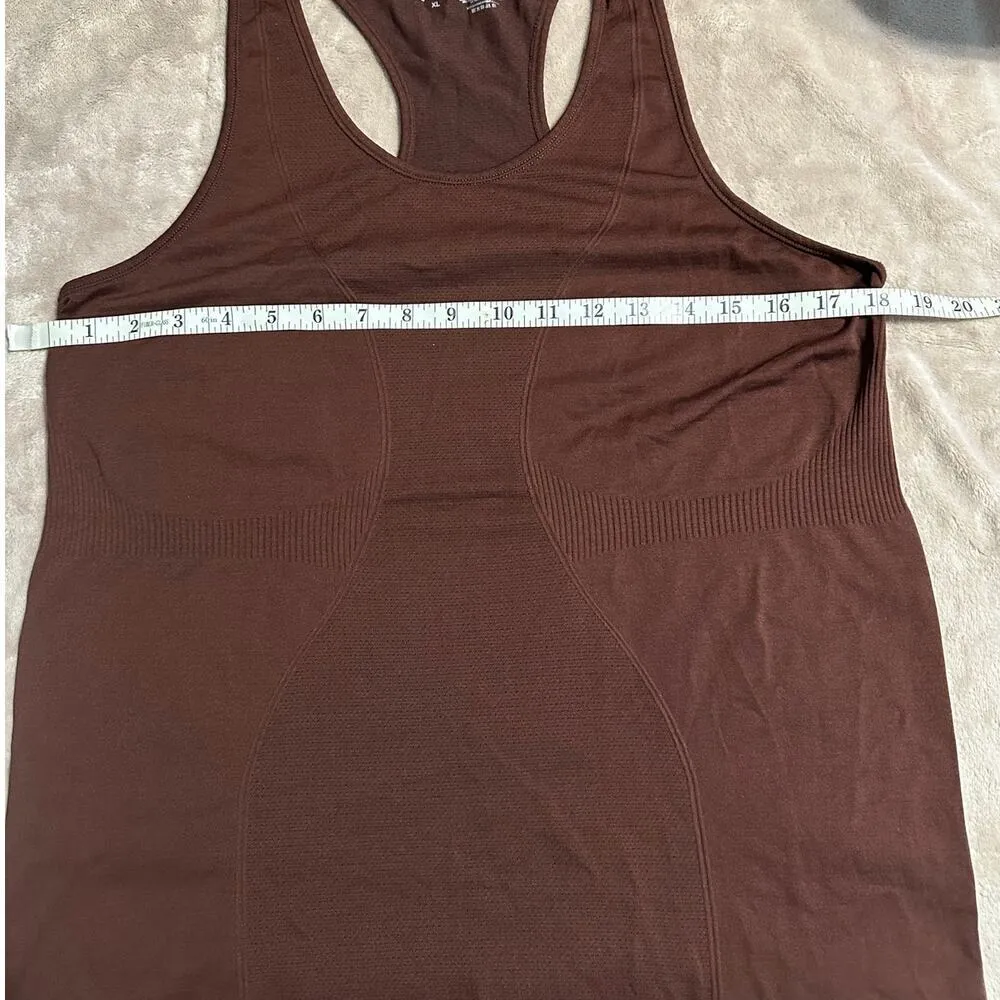 Zyia Active Tank Top Women's Size XL Chocolate Brown Athleisure Yoga Workout - Image 5