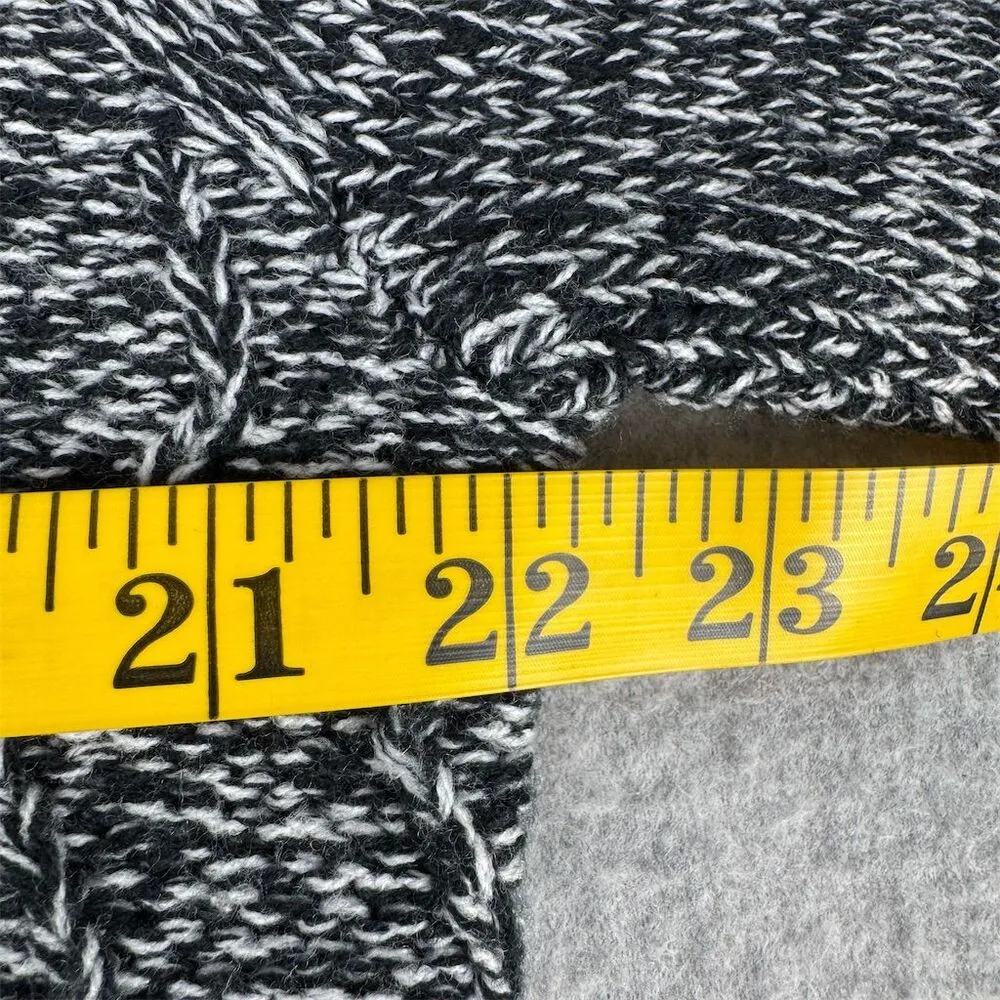 Woman Within Plus Size 14/16 Marled Zip-Front Cable Knit Cardigan Sweater - Image 7