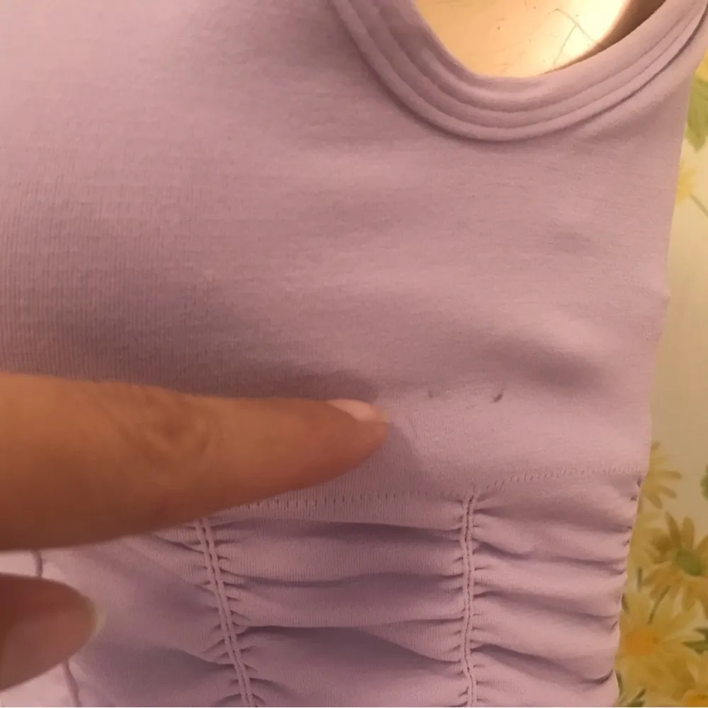 NWOT  Good Karma Ruched Crop Tank spring blossom size XS/S - Image 4