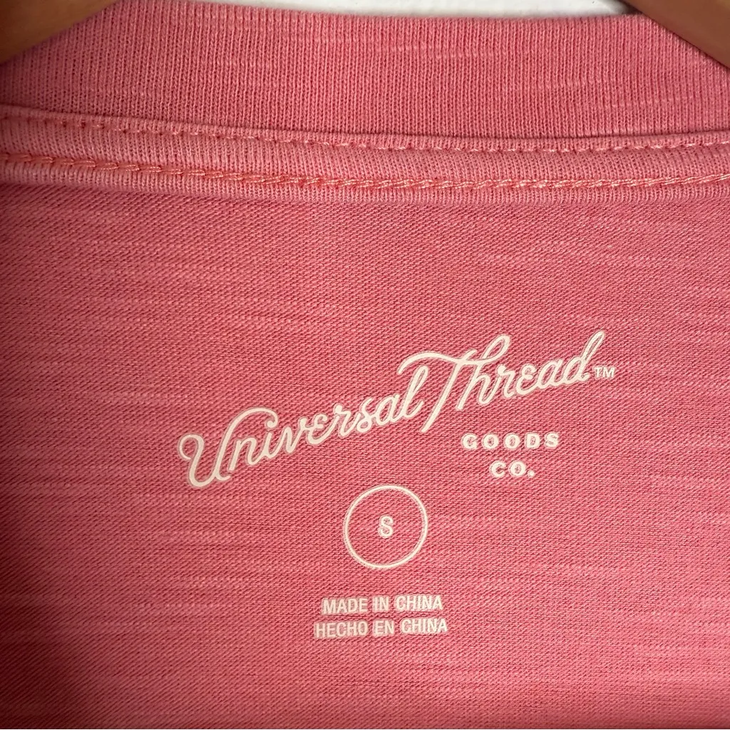 Universal Thread Pink Ruched T-Shirt Dress Size Small - Image 6