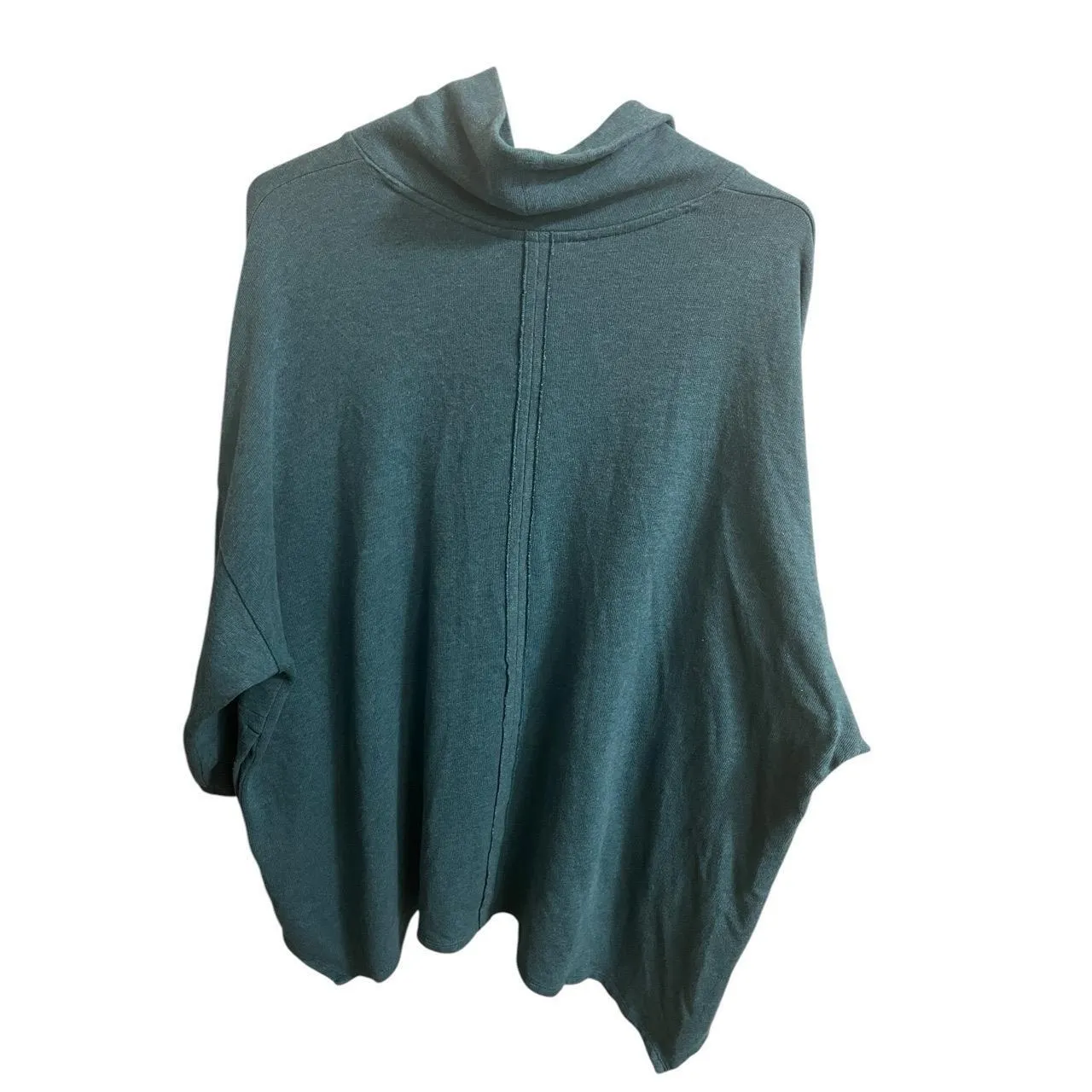 Pure J. Jill Women XL Petite Turtleneck Tunic Sweater Blue Knit Pointed Hem Fall Size undefined - Image 5