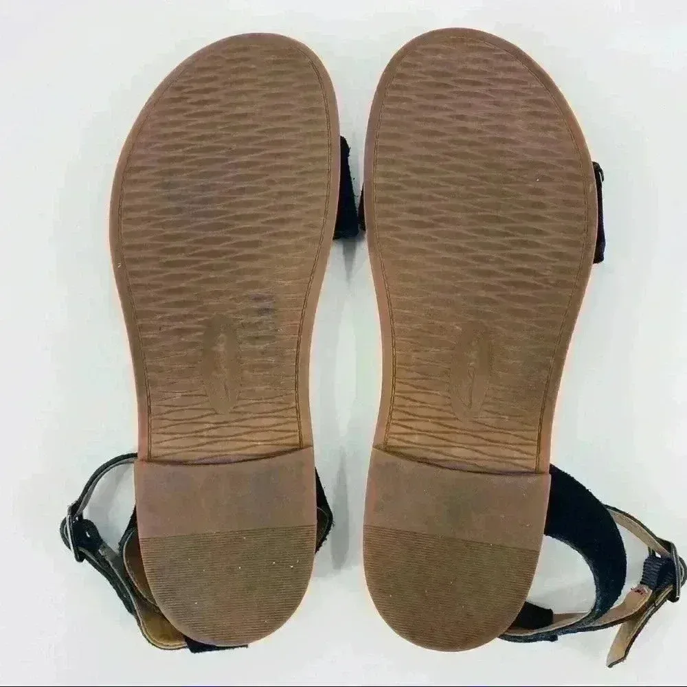 Clark’s Artisan Women's Corsio Amelia Black Soft Suede Sandals‎ Size 11 - Image 6