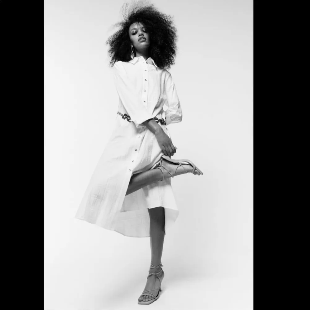 Zara chain belt shirtdress - Image 2