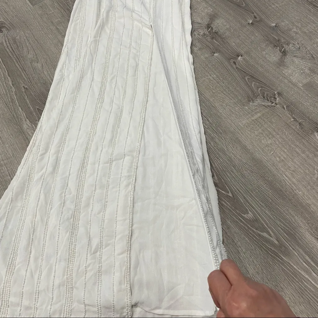 LPA Revolve Beaded Crossback Gown in Ivory - Image 5