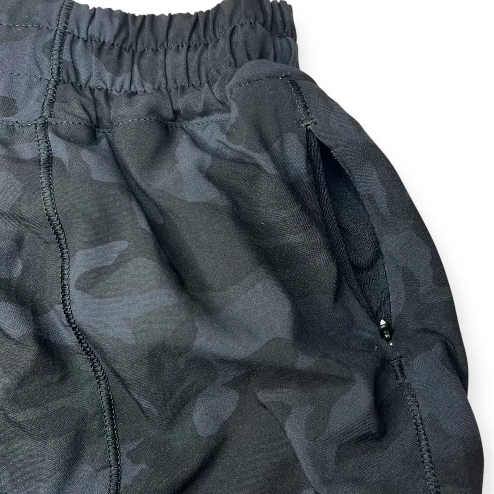 Lululemon Hotty Hot Shorts Black Camo 4” Run Athletic Gym Liner Pocket Size 8 - Image 8