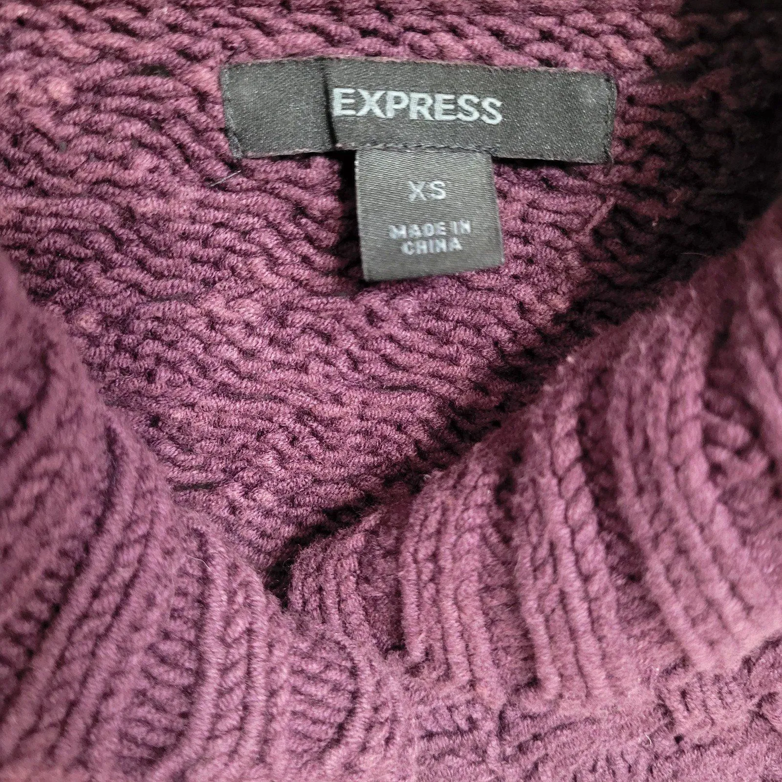 Express Purple Cardigan Sweater Size XS - Image 3