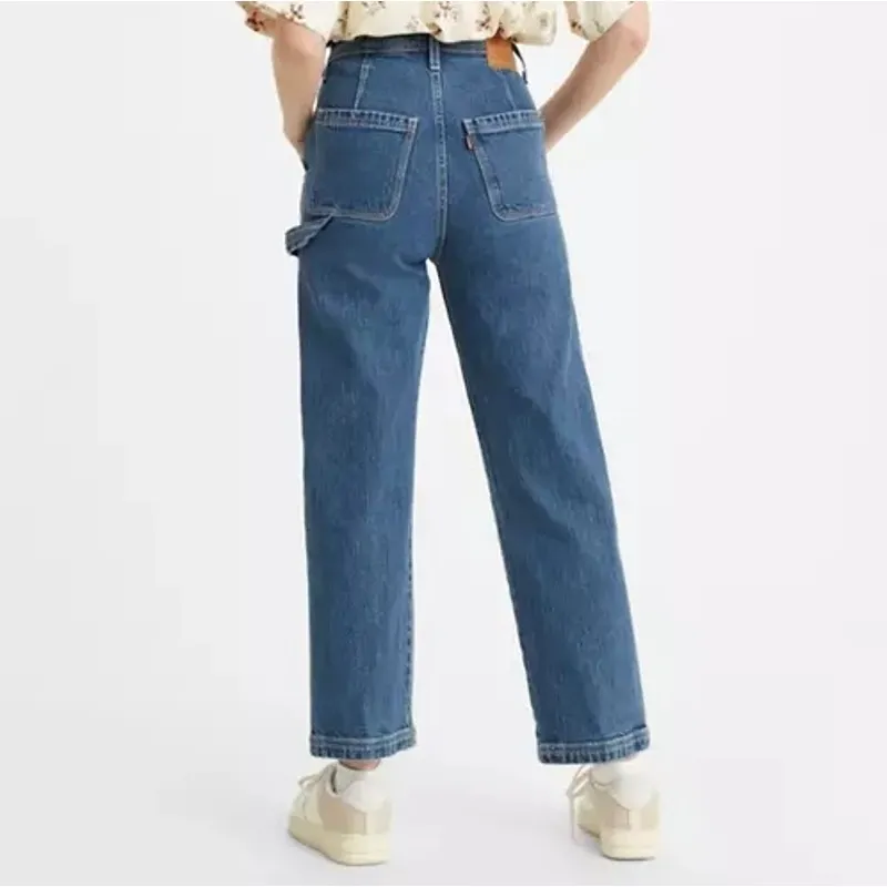 Levi's Premium Ribcage Straight Utility Carpenter Jeans Size 30 - Image 2