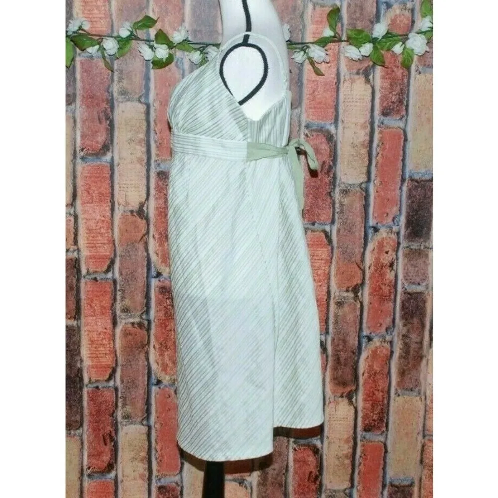 Motherhood Maternity Ladies Dress Size L Adjustable Straps Back Zipper Belted - Image 4