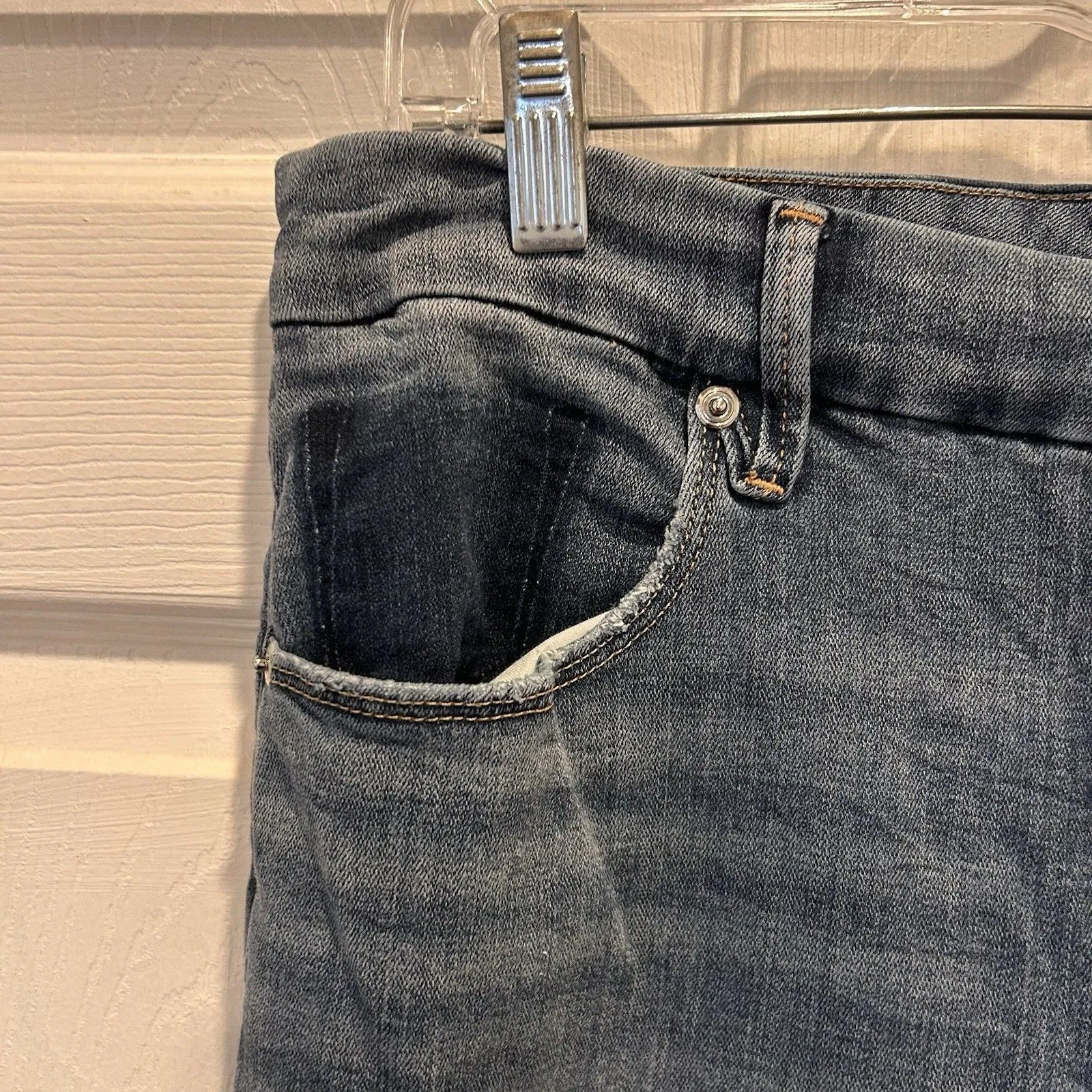 Good American Jeans Women's 14/32 Blue Good Waist‎ Distressed Stretch High Rise - Image 7