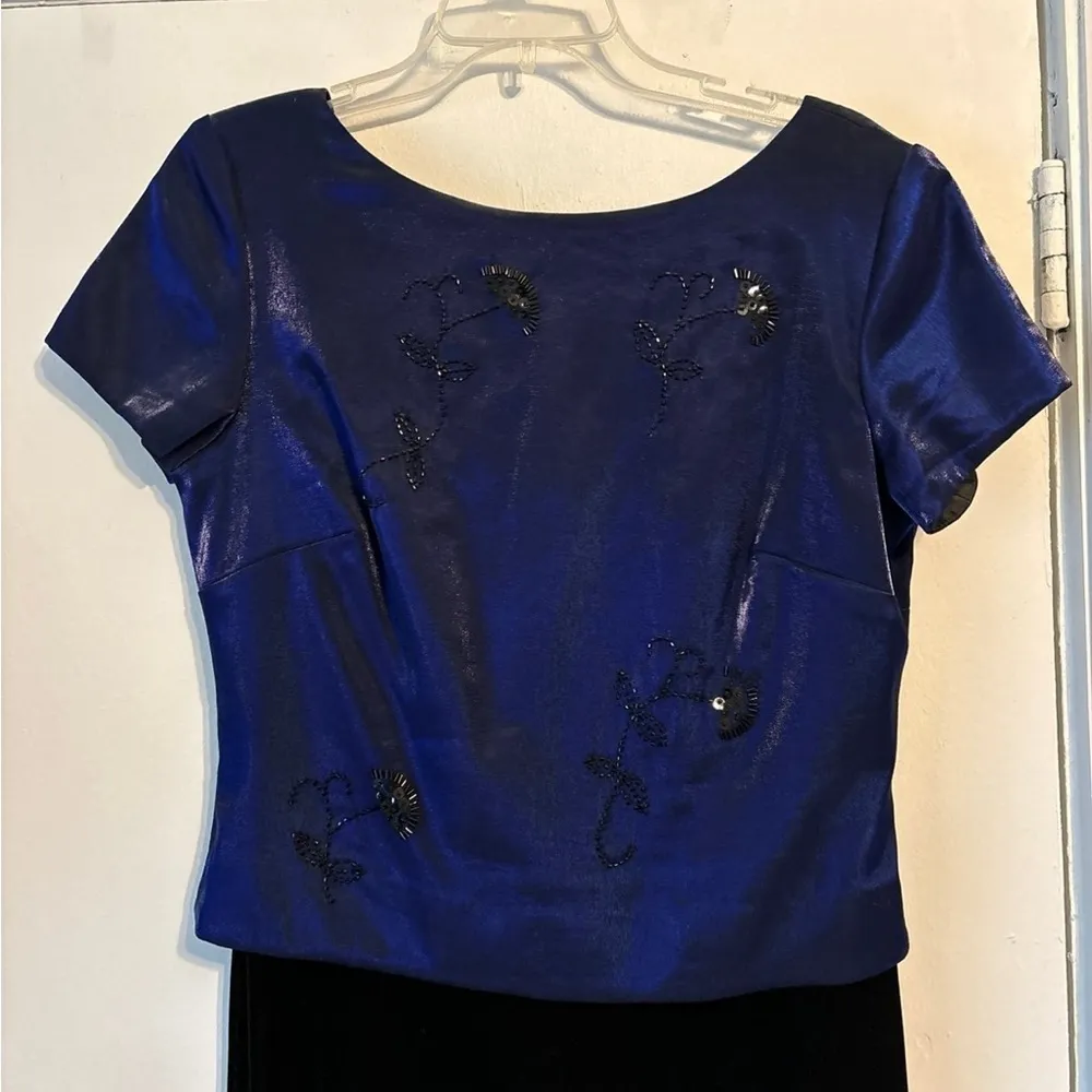 velvet elegant maxi dress Black Size 10 - Image 2