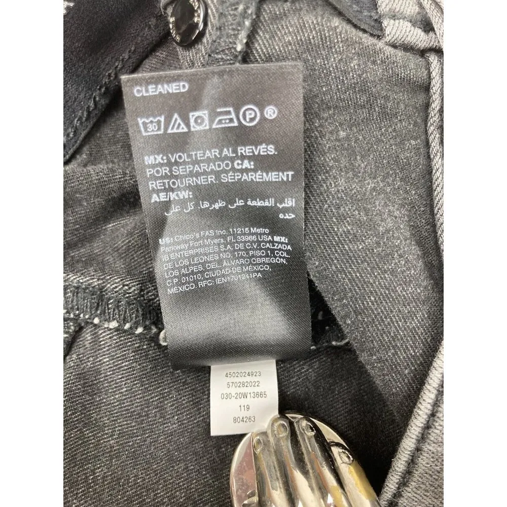 New White House Black Market Super Skinny Jegging Jean Womens Sz 10 Black River - Image 10