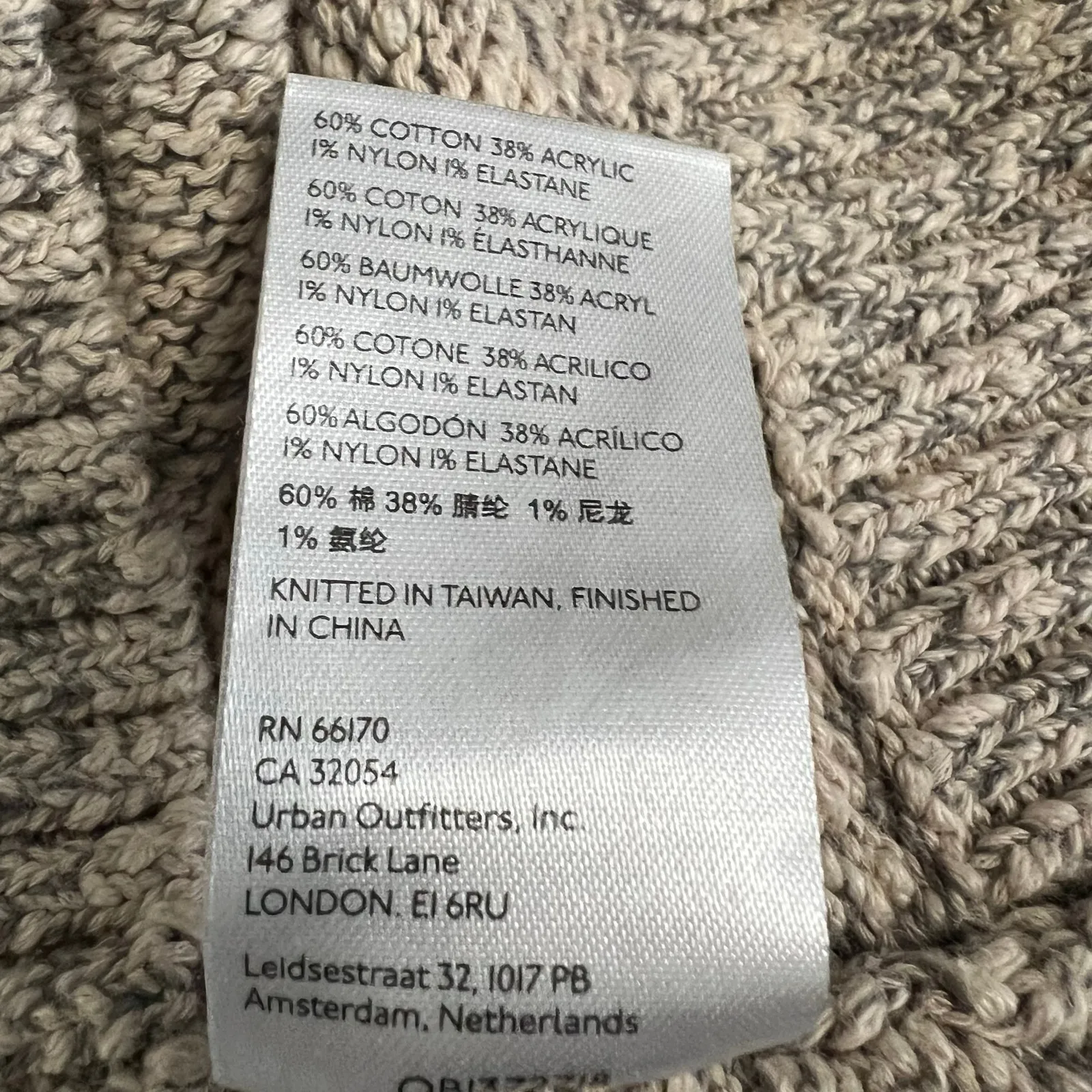 BDG Long‎ Sleeve Crew Neck Marbled Sweater Size Medium - Image 7