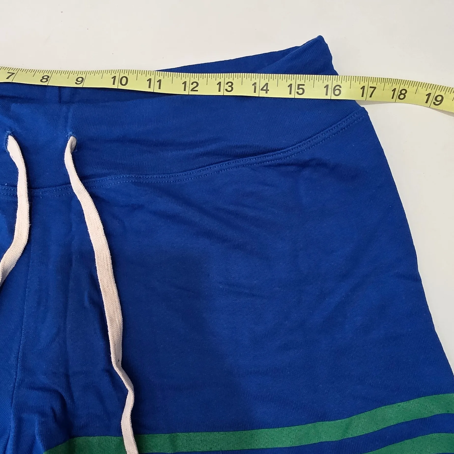 Sundry Anthropologie Shorts Raw Hem Athletic Lounge Blue Size 2 New - Image 4