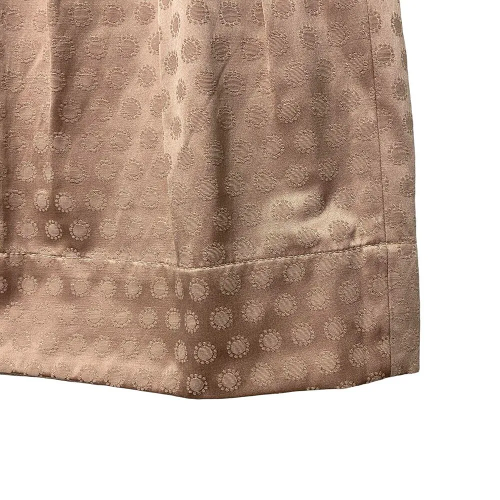 Elevenses Womens Sz 6 Polka Dots Pleated Mini Skirt Side Zip Aline Church Mature - Image 5