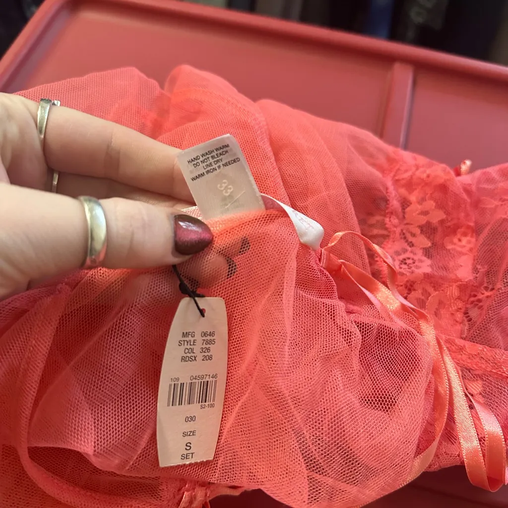 NWT Y2K vintage Victoria’s Secret lace babydoll top size small coquette preppy - Image 4