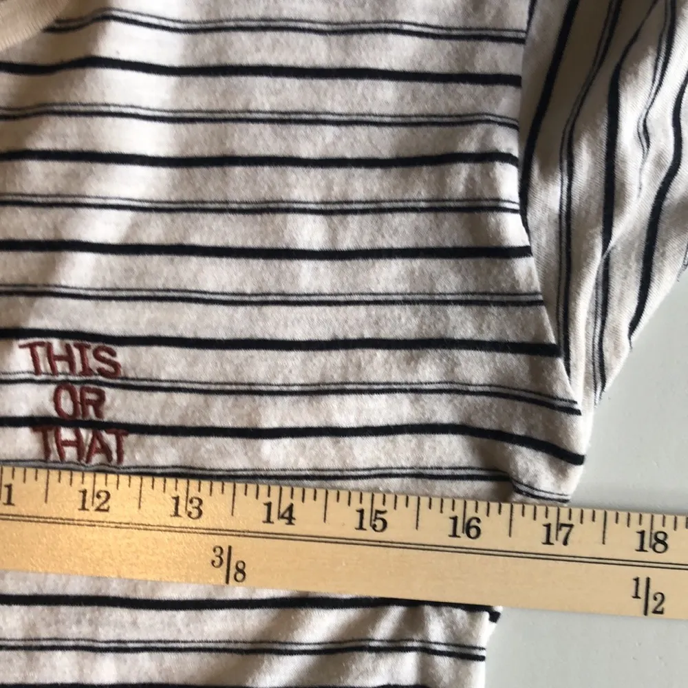 Sailor striped tee THIS OR THAT madewell cap sleeve - Image 4