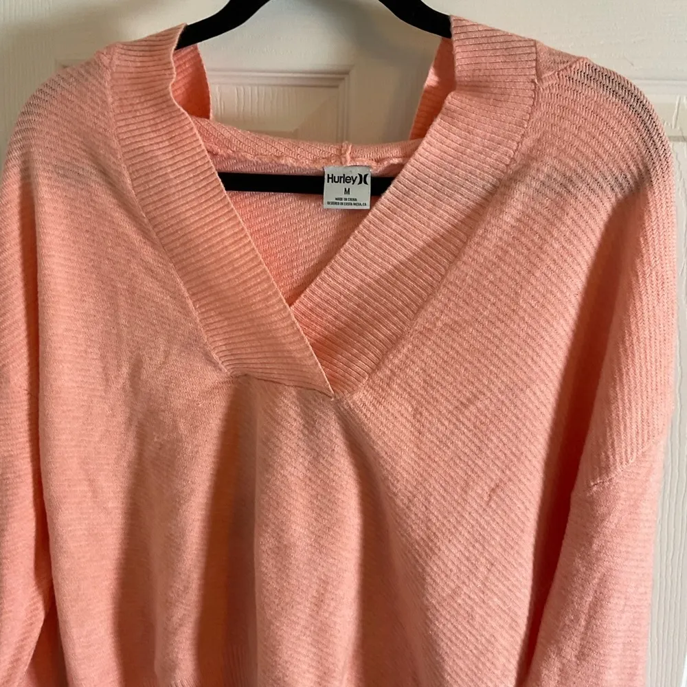 Hurley Women's Mia Hooded Sweater Sweatshirt size medium - Image 4