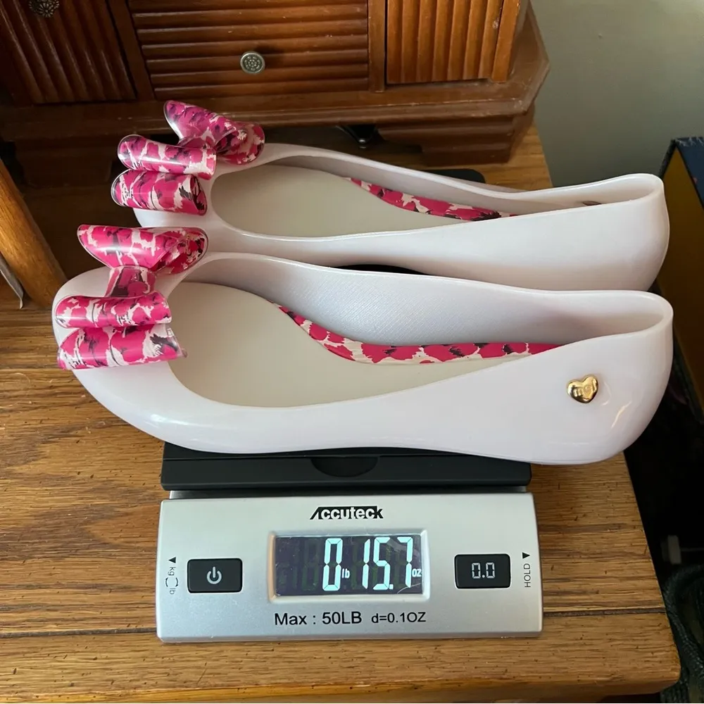 Mel Dreamed by Melissa Pop VII Bow Flats Shoes Women’s Size 8 PVC Flexible Scent - Image 13