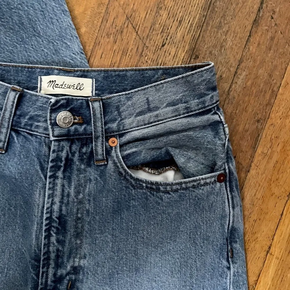 Madewell the perfect vintage straight jean medium wash comfortable casual pants - Image 2
