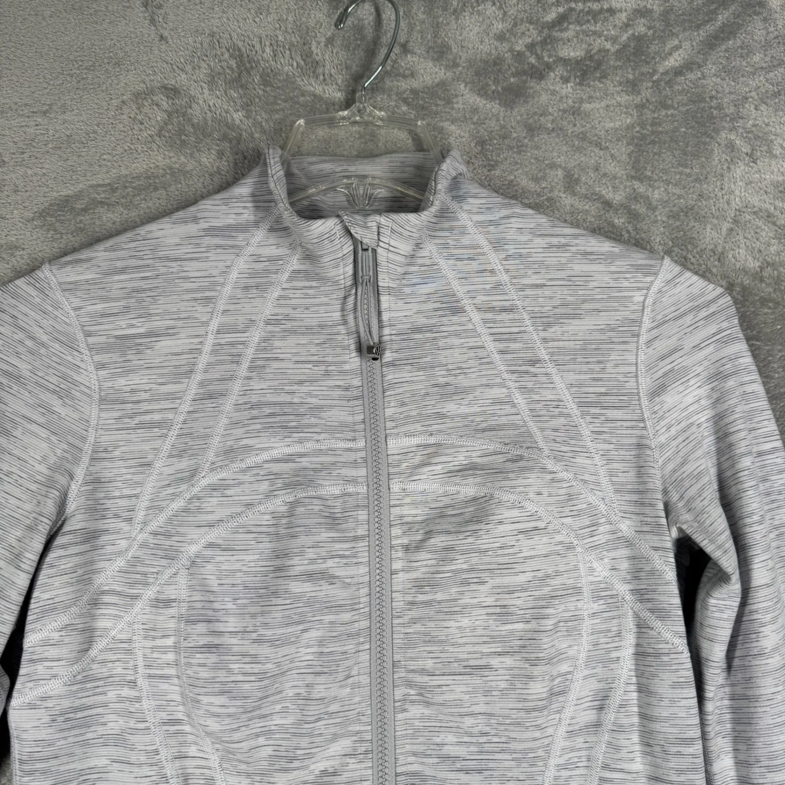 Lululemon Define Jacket Womens 10‎ Heather Gray Zip Up Yoga Workout Athleisure - Image 4