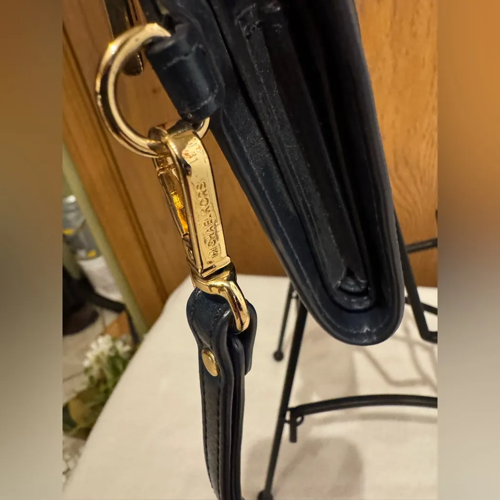 Michael Kors MICHAEL  Jet Set Double Zip wallet Navy Multi Adele Color-Block Logo - Image 3