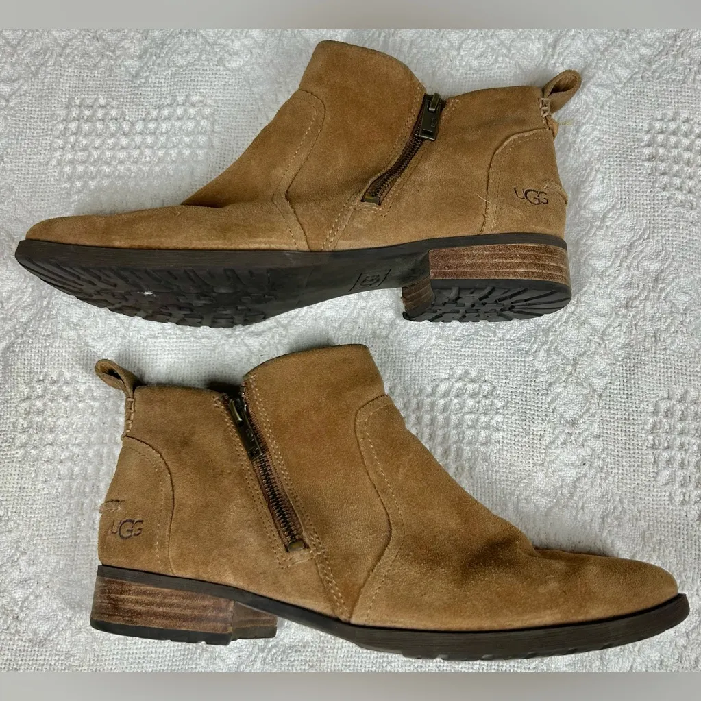 UGG Women's Size 10 Aureo II Brown Suede Ankle Boot - Image 2