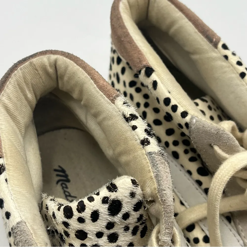 Madewell Sidewalk High Top Sneaker Spotted Calf Hair Sz 7.5 Style #AH741 - Image 12