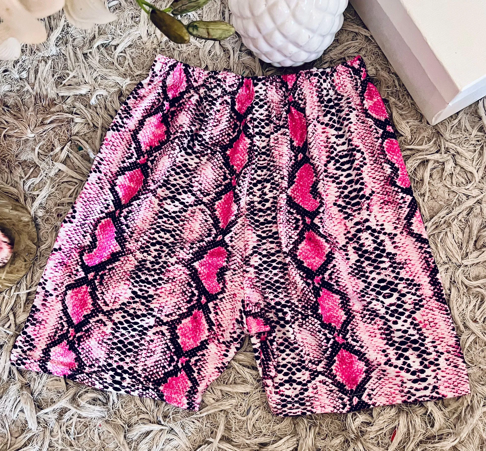 Pink Snake Biker Shorts - Image 5