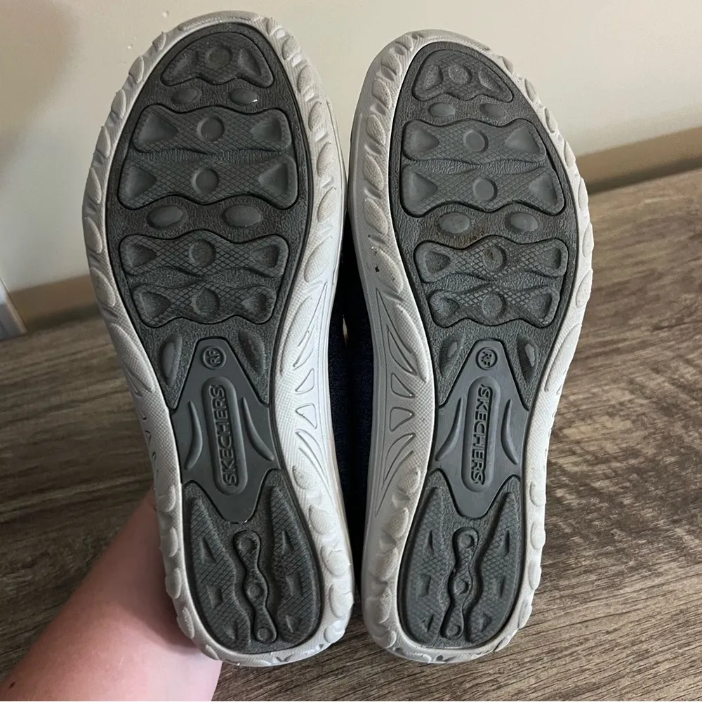 Skechers Slip On Casual Shoes Relaxed Fit Women’s Size 7.5 Navy Memory Foam - Image 8