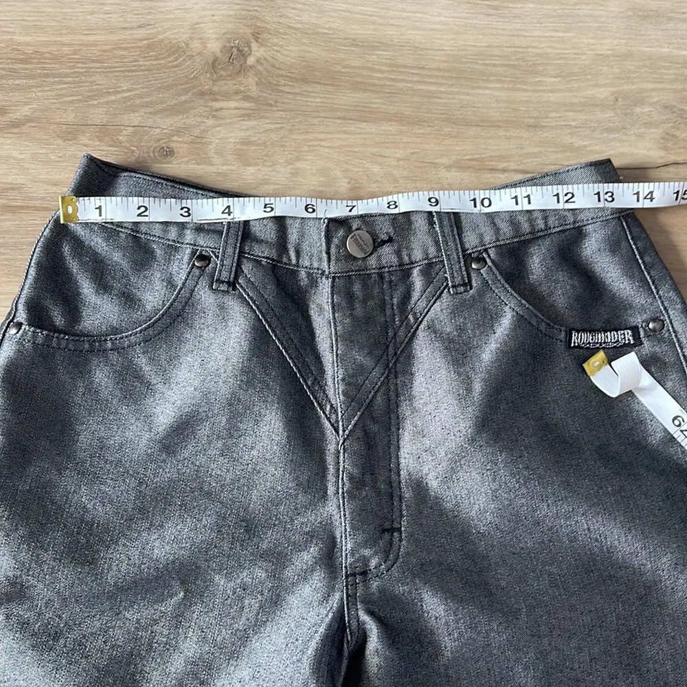 Rough Rider by Circle T Western SilverJeans Vintage size 7/8 High Rise Rodeo Gray - Image 5