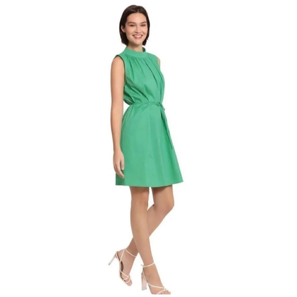 ✨DONNA MORGAN SLEEVELESS BELTED MINI GREEN SZ 10 DRESS✨ - Image 2