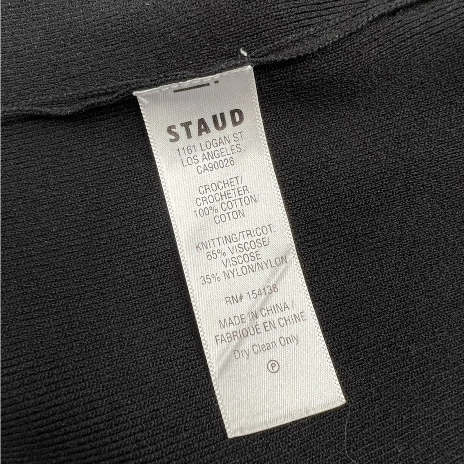 STAUD Jacqueline Dress crochet cut out floral sz XS - Image 6