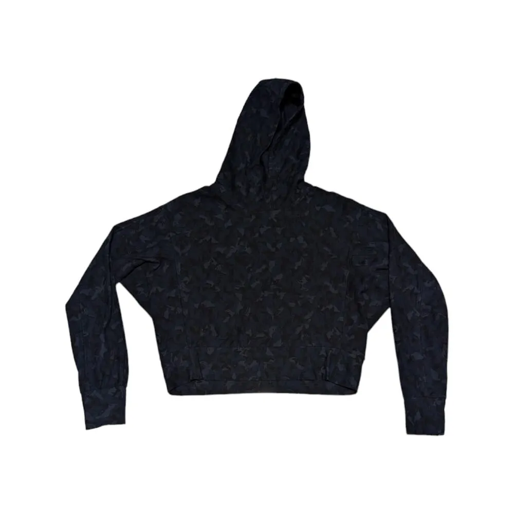 Athleta Printed Farallon Sweatshirt Hoodie Navy Blue Camouflage Camo Womens XS - Image 2